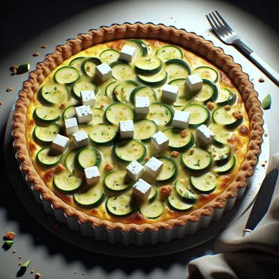 Zucchini-Feta-Quiche