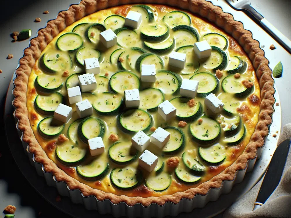 Zucchini-Feta-Quiche