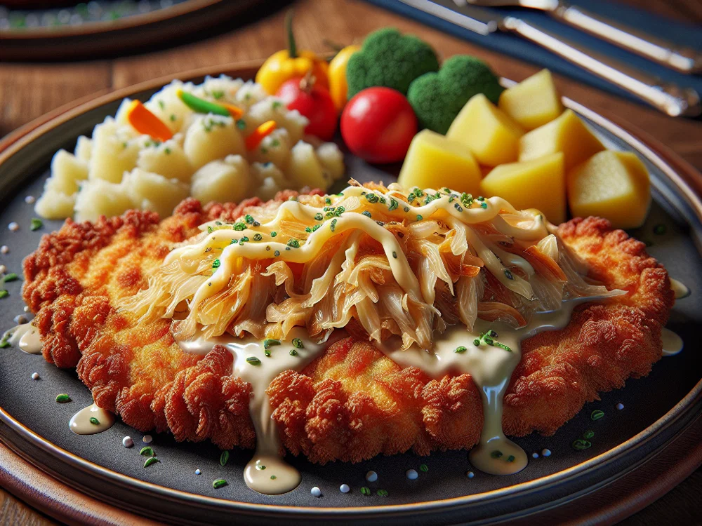 Sauerkraut-Käse-Schnitzel