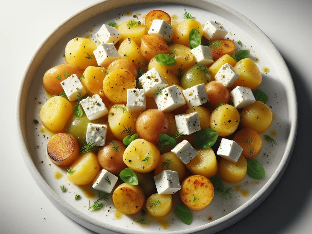Mediterraner Kartoffelsalat mit Feta