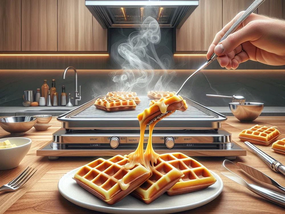 Herzhafte Käse-Waffeln