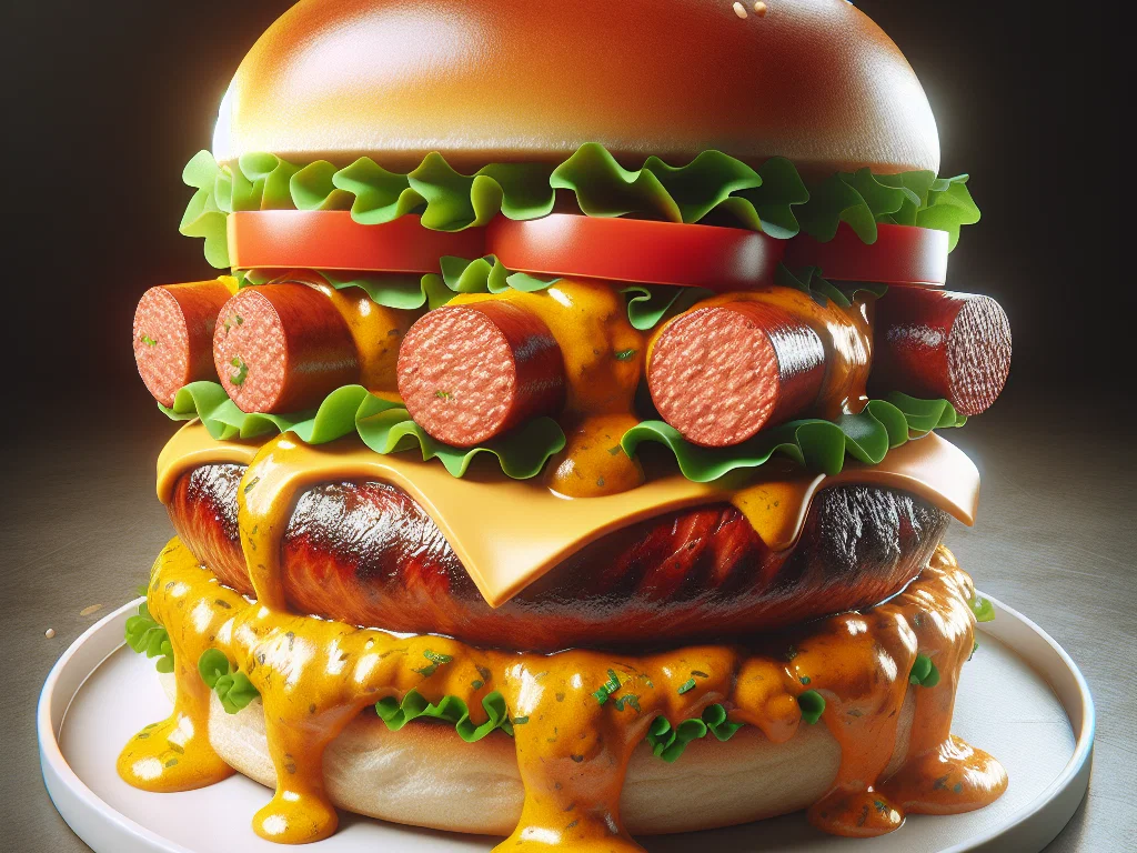 Currywurst Burger