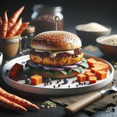 Süßkartoffel-Quinoa-Burger