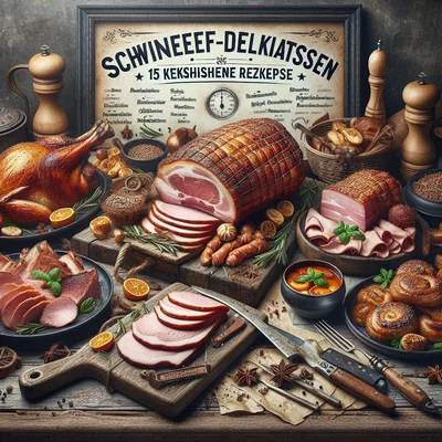 Cover der Sammlung Schweinefleisch-Delikatessen: 15 köstliche Rezepte