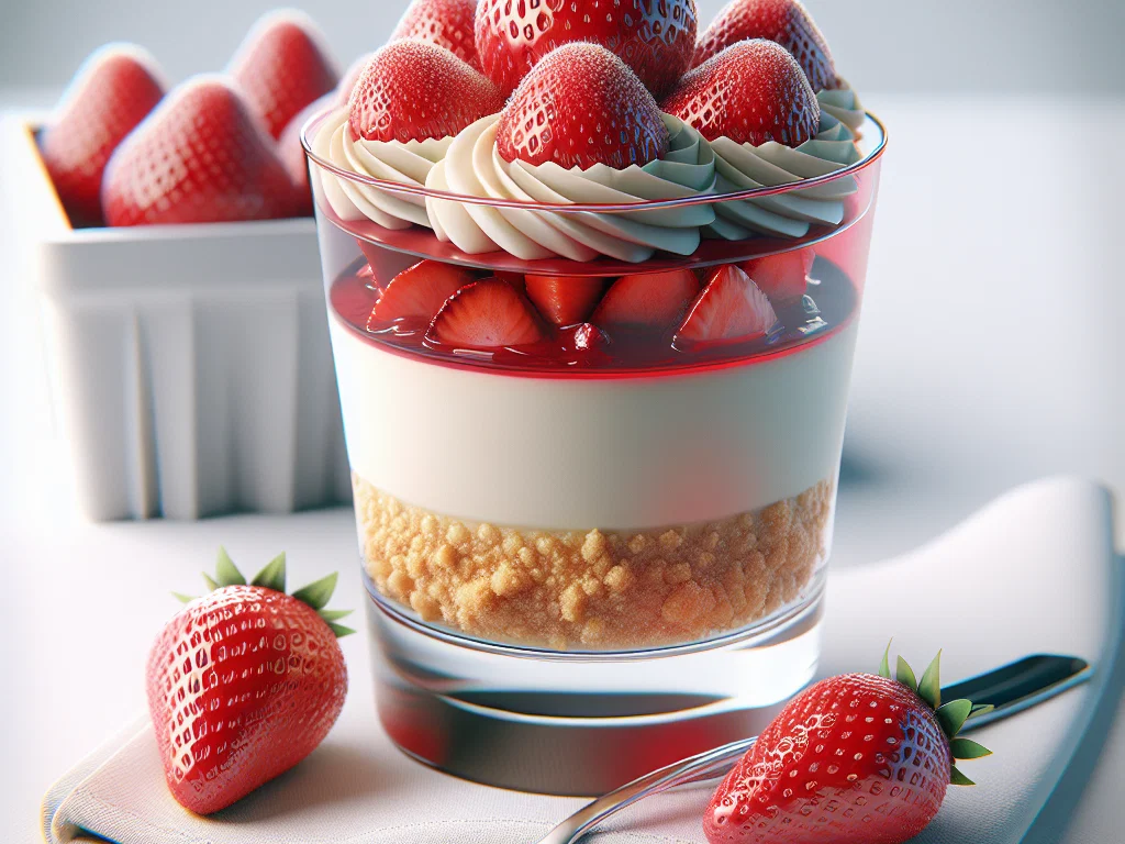 Erdbeer-Cheesecake im Glas