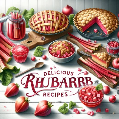 Cover der Sammlung Köstliche Rhabarber-Rezepte