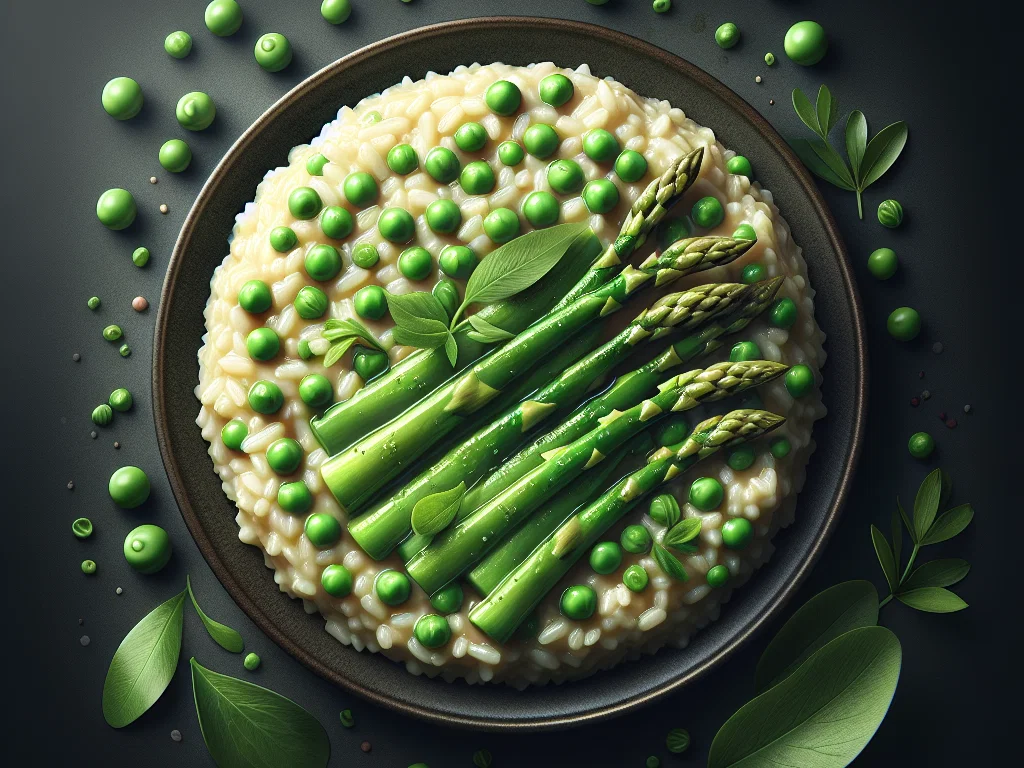 Spargel-Erbsen-Risotto