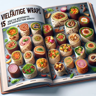Cover der Sammlung Vielfältige Wraps: 15 kreative Rezepte für den perfekten Genuss