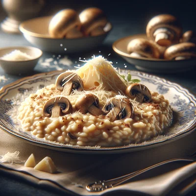 Cremiges Pilzrisotto mit Parmesan