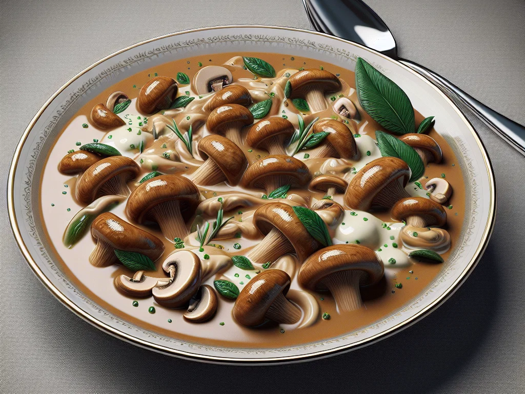 Fleischloses Pilz-Stroganoff