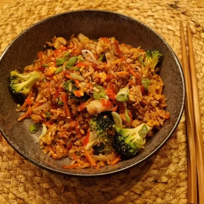 Würziger Gemüse Fried Rice