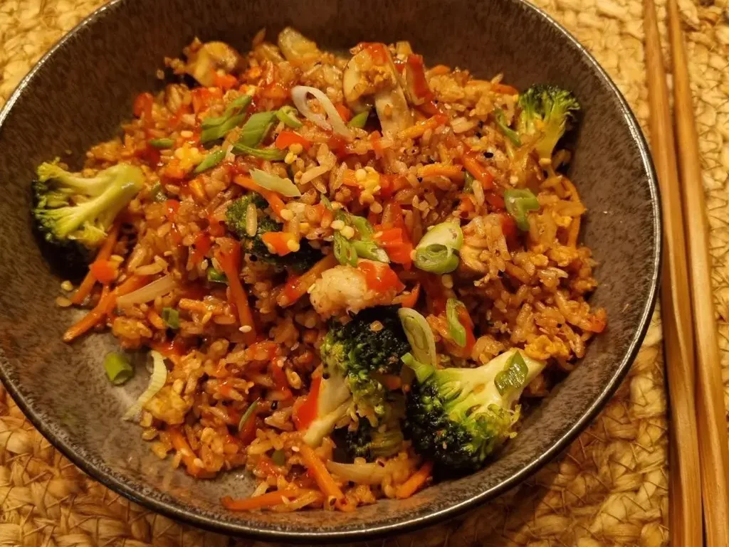 Würziger Gemüse Fried Rice