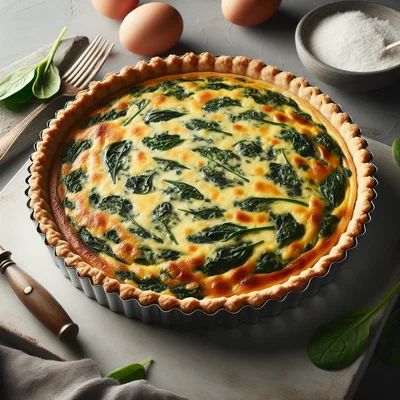 Spinat-Käse-Quiche