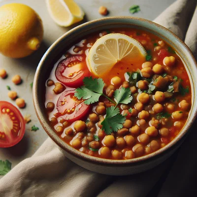 Harira – Marokkanische Tomaten-Linsen-Kichererbsen-Suppe