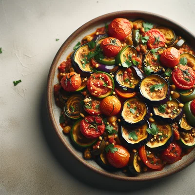 Zaalouk – marokkanischer Auberginen-Tomaten-Dip