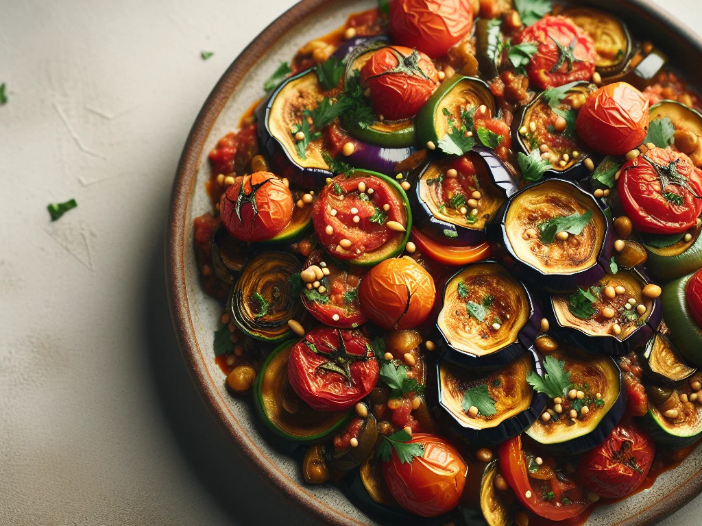 Zaalouk – marokkanischer Auberginen-Tomaten-Dip