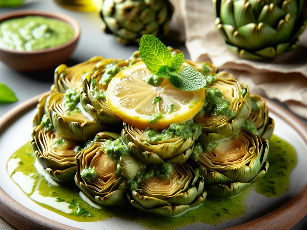 Carciofi alla romana – Römische Artischocken mit Minze und Knoblauch