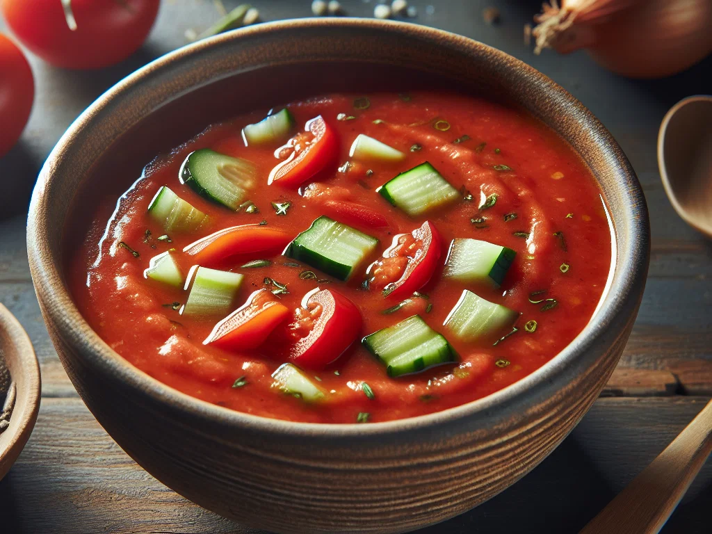 Traditionelle Spanische Gazpacho
