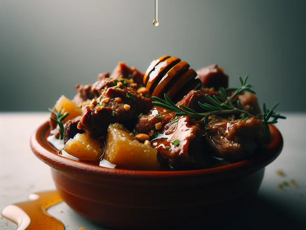Marokkanische Mrouzia – Lamm mit Rosinen, Honig und Ras el Hanout