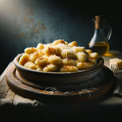 Gnocchi alla Romana (Überbackene Grießnocken mit Butter und Parmesan)