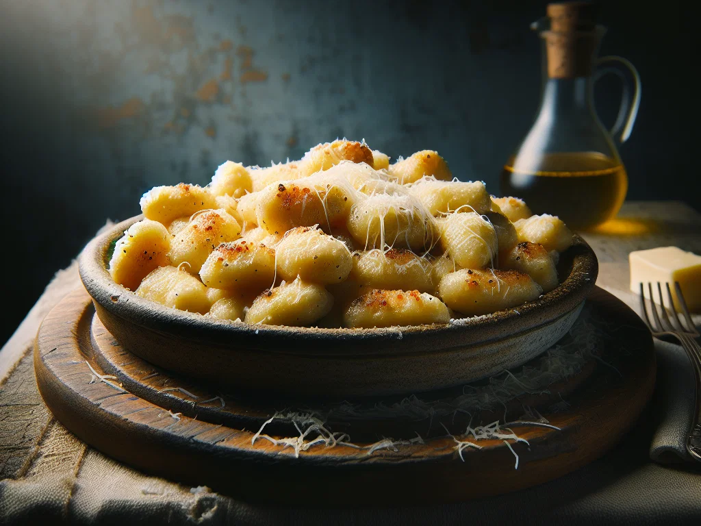 Gnocchi alla Romana (Überbackene Grießnocken mit Butter und Parmesan)