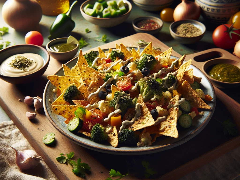 Vegane Überbackene Nachos