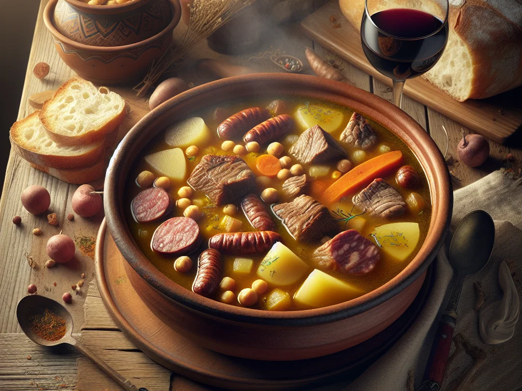 Escudella i carn d’olla – Katalanischer Fleisch-Gemüse-Eintopf mit großer Nudel