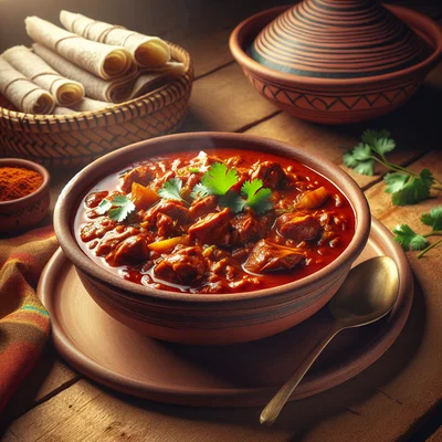 Tsebhi Derho – Eritreisches Hähnchen in scharfer Tomatensauce