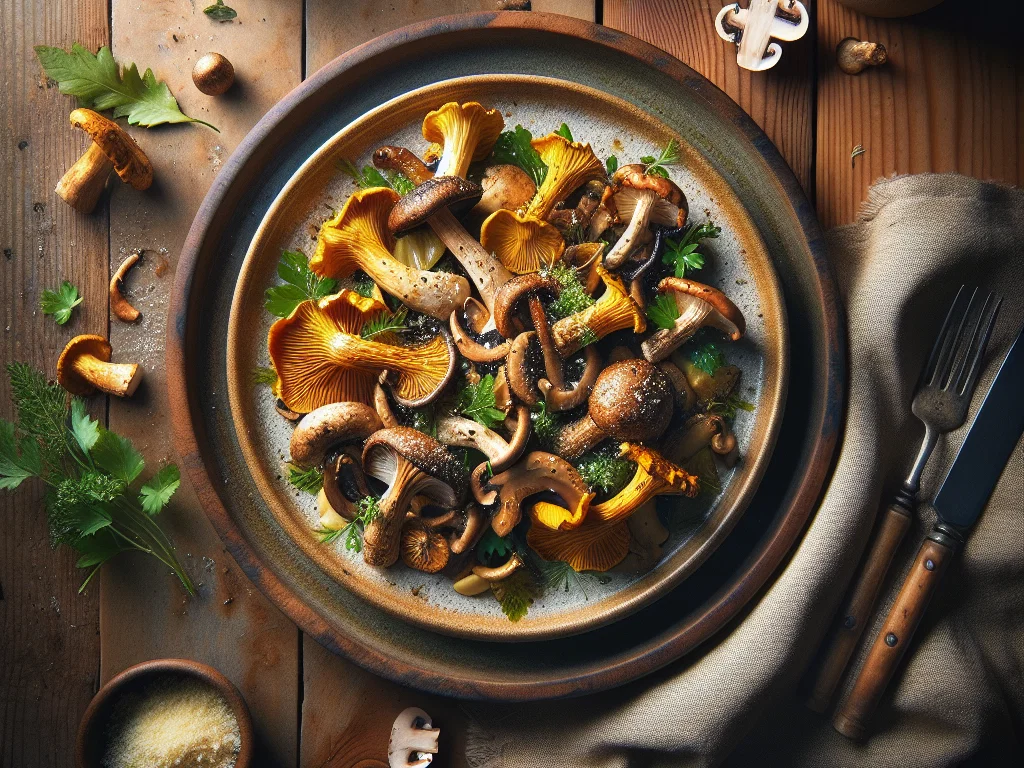 Cremige Kräuter-Pilzpfanne (Fungi)