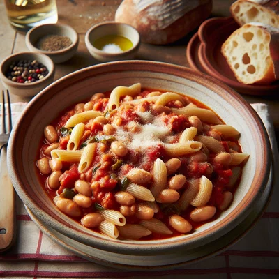 Pasta e Fagioli – Italienische Pasta mit Bohnen