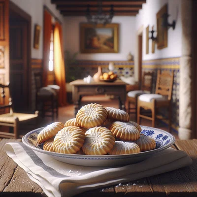 Polvorones – spanisches Mürbgebäck mit Mandeln