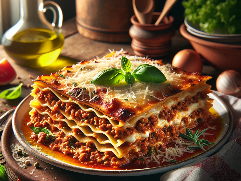 Lasagne alla Bolognese mit Béchamelsauce