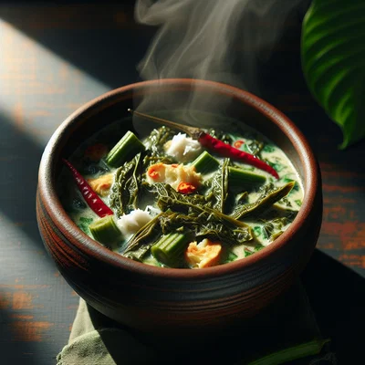 Karibische Callaloo-Suppe mit Kokosmilch