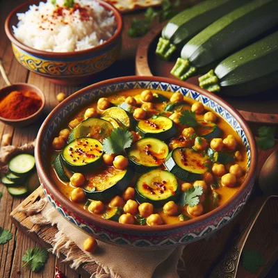 Zucchini and Chickpea Curry