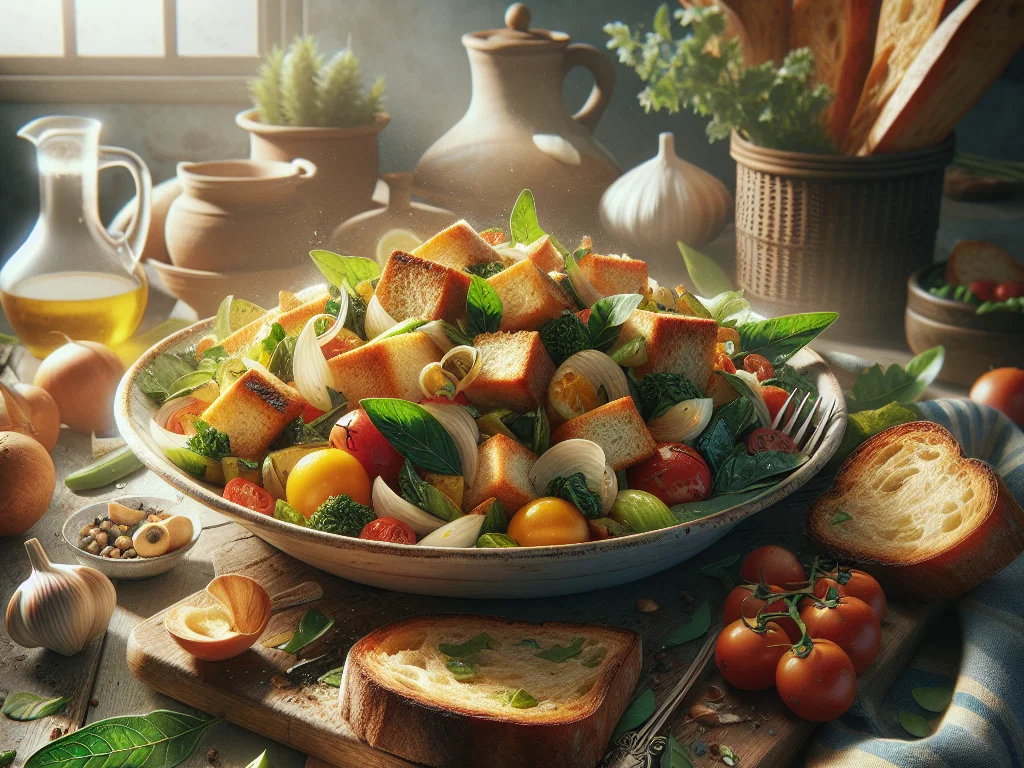 Klassischer Panzanella – Toskanischer Brotsalat