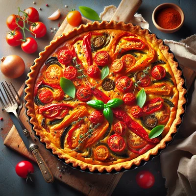 Tomaten-Paprika-Quiche