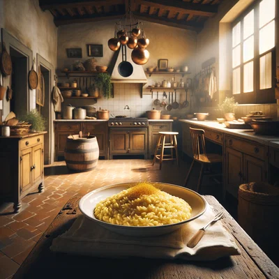 Risotto alla milanese (Safran-Risotto aus Mailand)