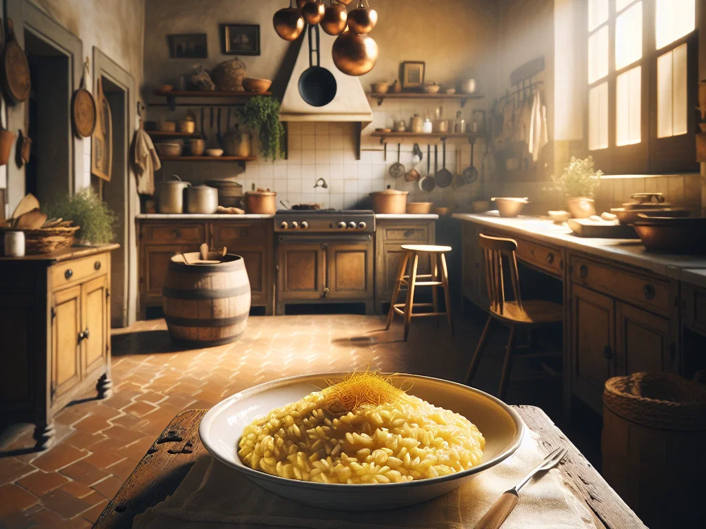 Risotto alla milanese (Safran-Risotto aus Mailand)