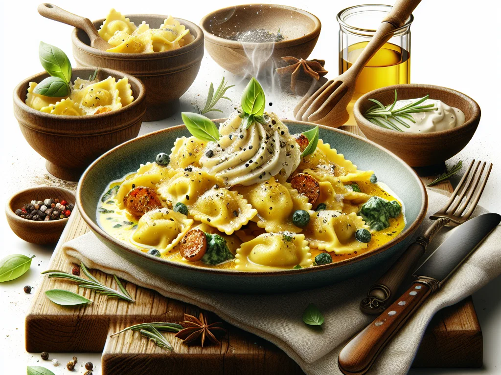 Käse-Ravioli-Auflauf