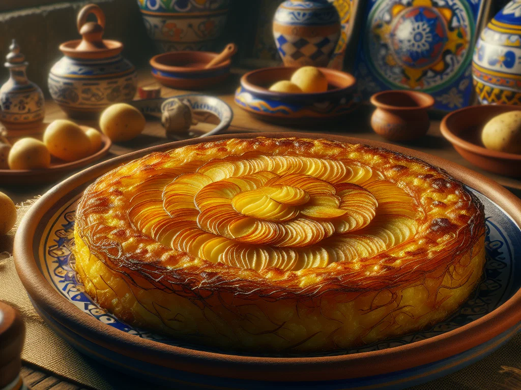 Tortilla de patatas (spanisches Kartoffelomelett)