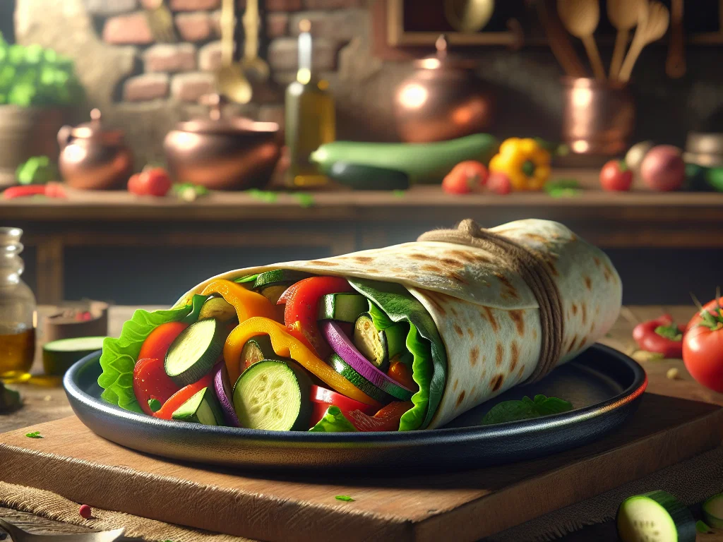 Mediterraner Gemüse-Wrap