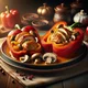 Gefüllte Paprika mit Hähnchen und Pilzen – Bild 2