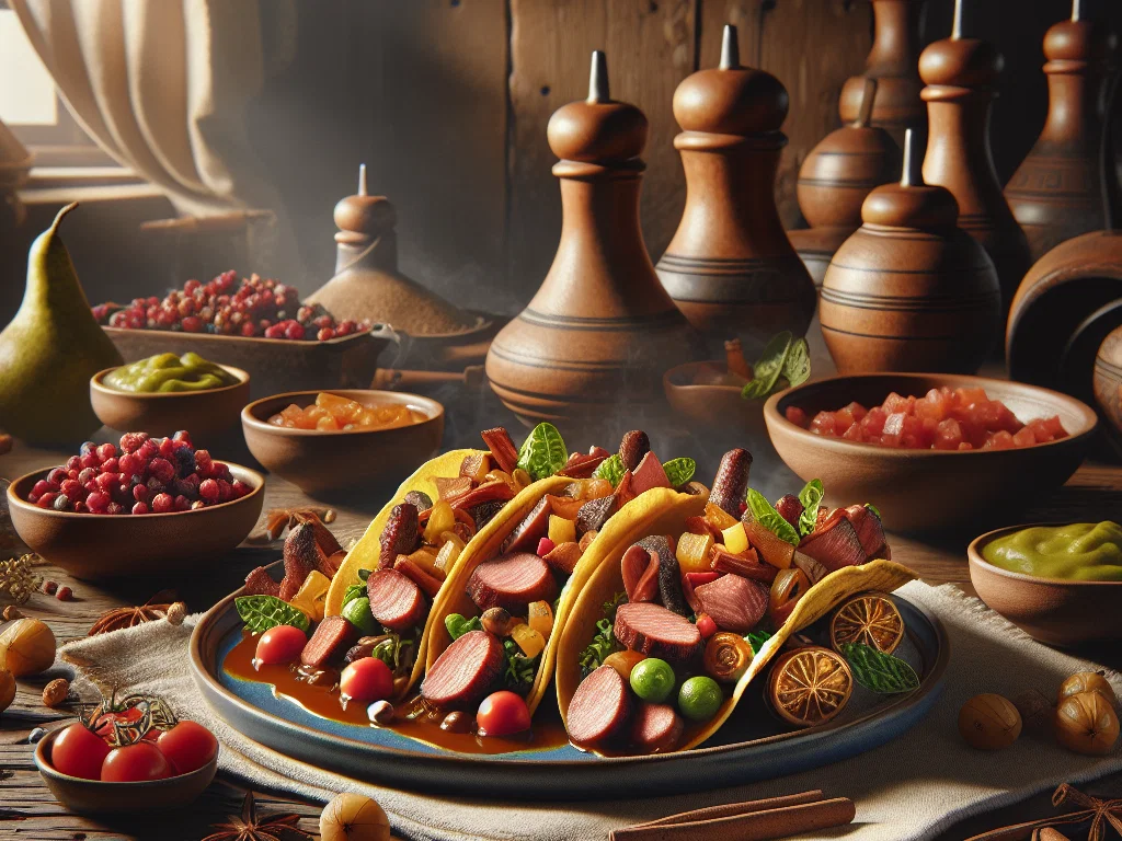 Wildschwein-Tacos mit Preiselbeeren