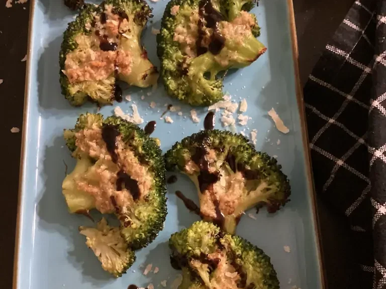 Gretasomis Smashed Broccoli