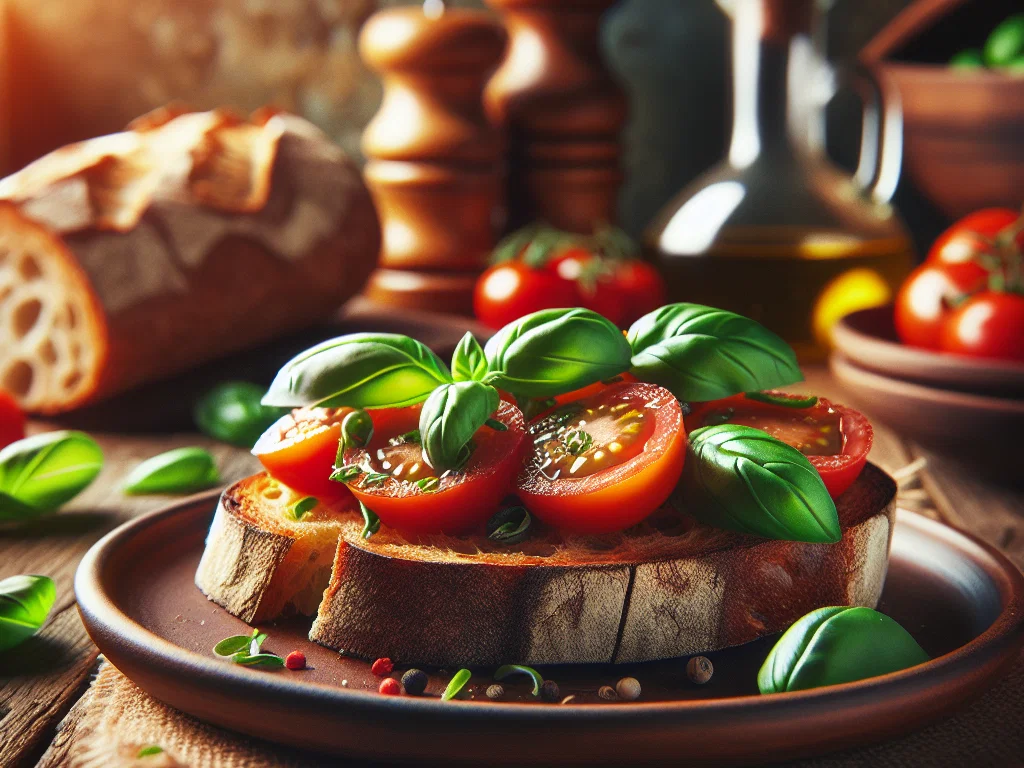 Tomaten-Basilikum Bruschetta