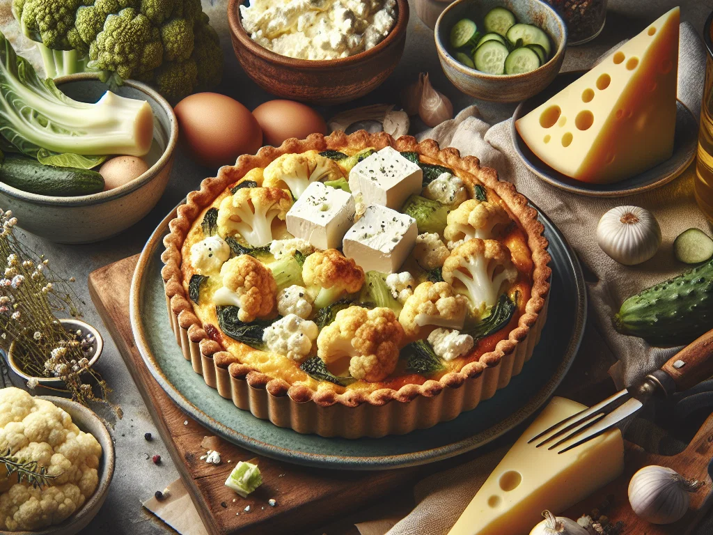 Blumenkohl-Feta-Quiche