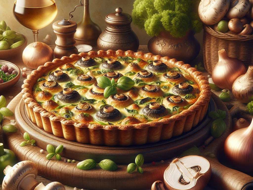 Champignon-Kohl-Quiche
