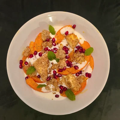 Ofenkürbis mit Fetacreme