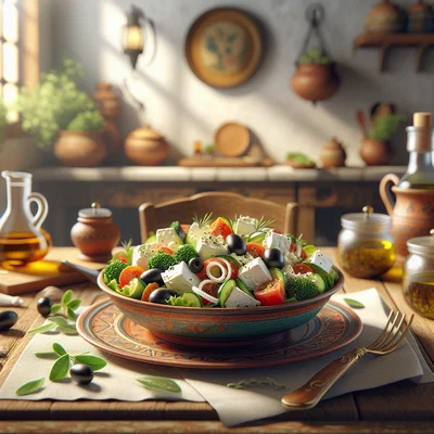 Mediterraner Ziegenkäse-Salat