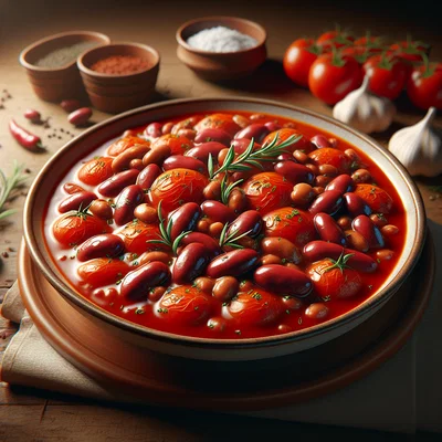 Tomaten-Kidneybohnen-Eintopf